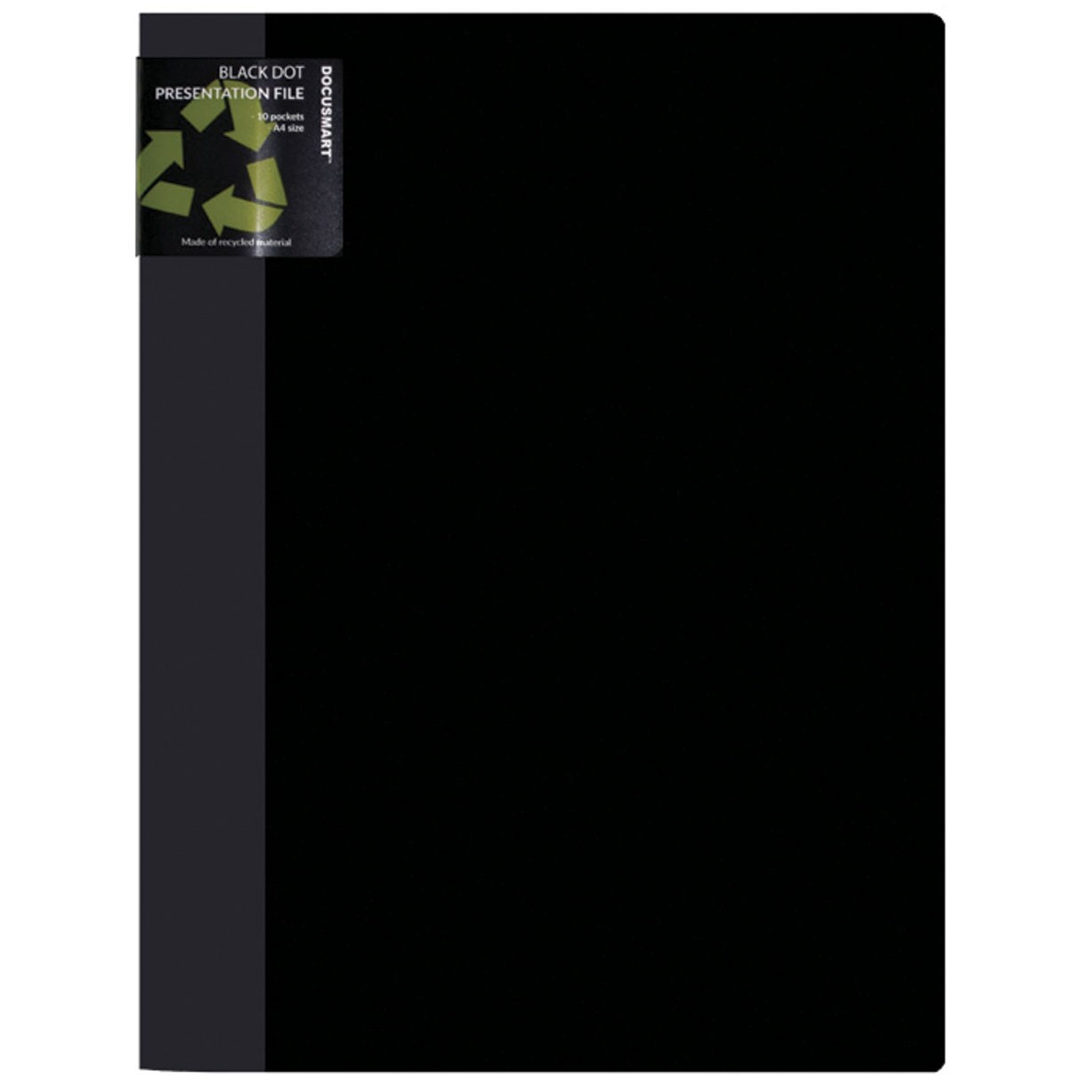 BNT demomappe med 10 lommer i A4 i farven sort