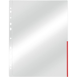 Esselte signallommer A4 105my rød kant