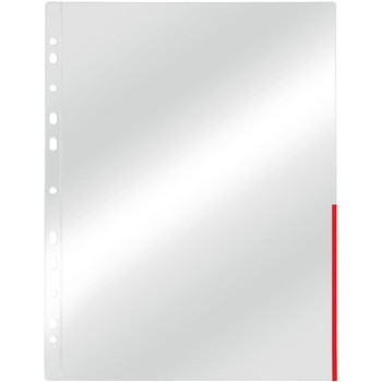 Esselte signallommer A4 105my rød kant