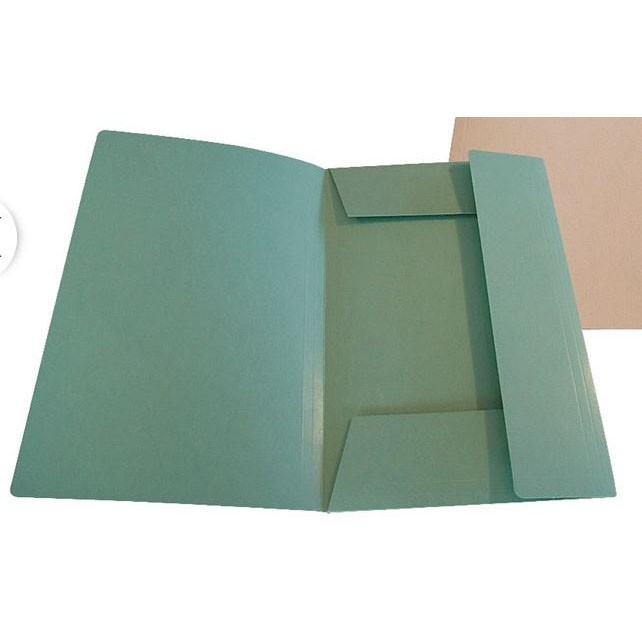 Ferco dokumentmappe med 3 klapper i A4 i farven grøn