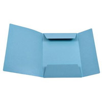 Ferco dokumentmappe med 3 klapper A4 blå