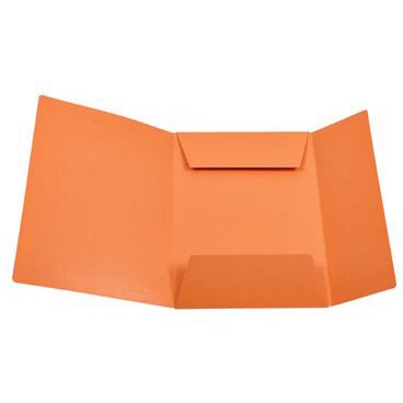 Ferco dokumentmappe med 3 klapper i A4 i farven orange