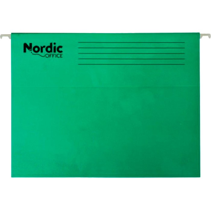 Nordic Office hængemappe inklusive fane i A4 i farven grøn
