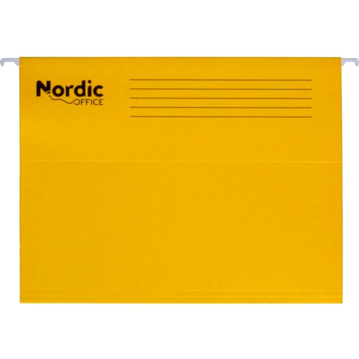 Nordic Office hængemappe inklusive fane i A4 i farven gul