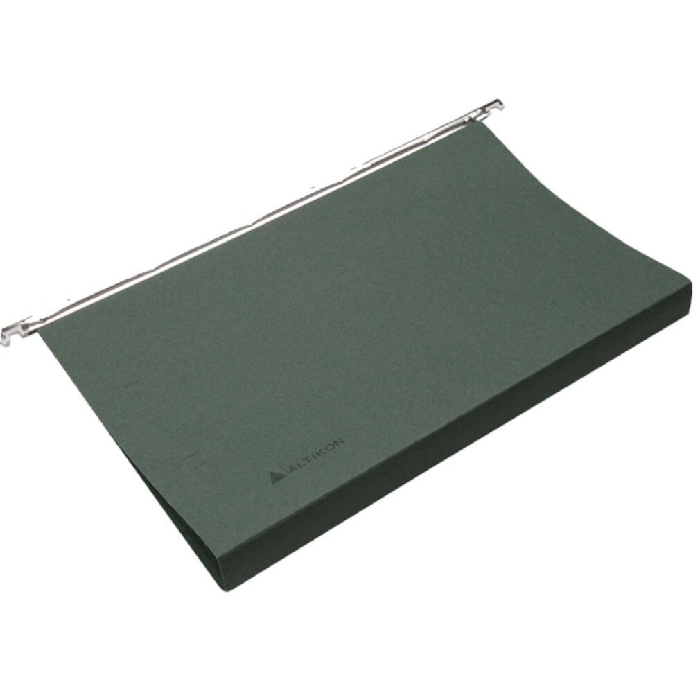 Struktuhr folio hængemappe med lupfane og 3 linjer i A4-maxi med 30mm bund i farven grøn