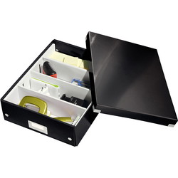 Leitz Click & Store organiseringsboks i medium i farven sort