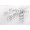 GBC 3:1 wire 51-80ark 10mm 34 ringe sølv 100stk