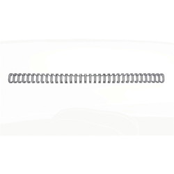 GBC 3:1 wire 51-80ark 10mm 34 ringe sort 100stk