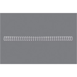 GBC 3:1 wire 2-55ark 6mm 34 ringe hvid 100stk