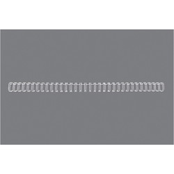GBC 3:1 wire 51-80ark 10mm 34 ringe hvid 100stk