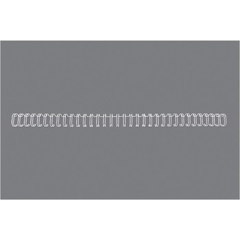 GBC 3:1 wire 51-80ark 10mm 34 ringe hvid 100stk