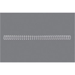 GBC 3:1 wire 81-100ark 12mm hvid 100stk