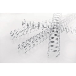 GBC 3:1 wire 81-100ark 12mm hvid 100stk