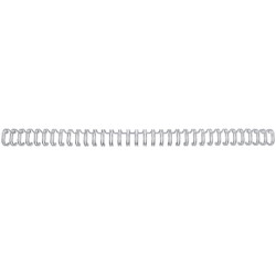 GBC 3:1 wire 101-130ark 14mm 34 ringe sølv 100stk