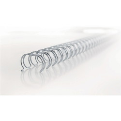 GBC 3:1 wire 101-130ark 14mm 34 ringe sølv 100stk