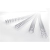 GBC 3:1 wire 101-130ark 14mm 34 ringe sølv 100stk