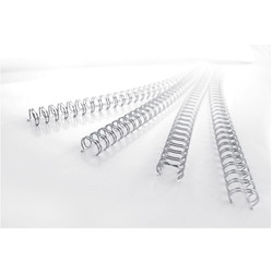 GBC 3:1 wire 101-130ark 14mm 34 ringe sølv 100stk