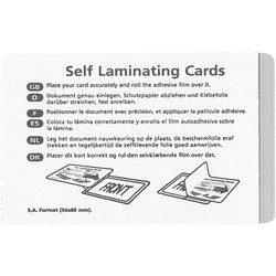BNT selvklæbende lamineringskort 54x86 mm