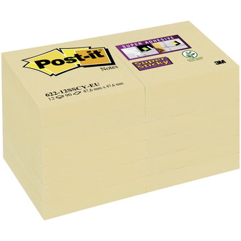 Post-it SS 51 x 51 mm blok i gul