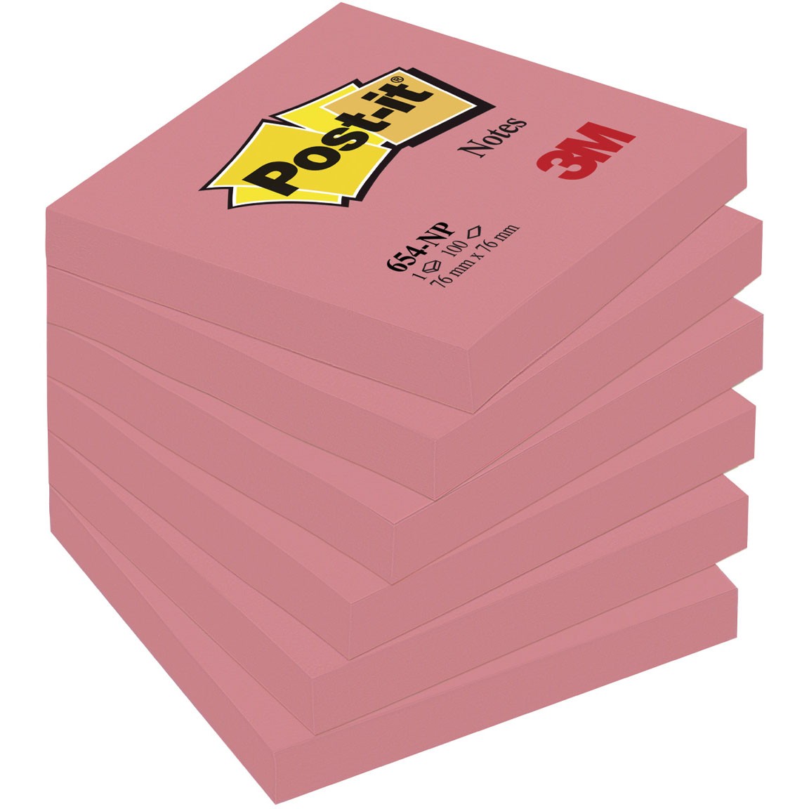 Post-it 76 x 76 mm blok i pink