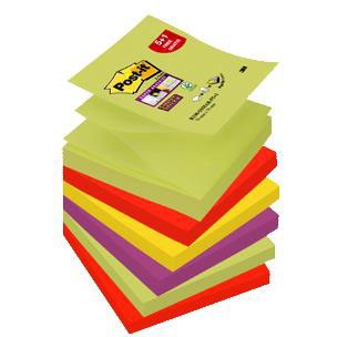 Post-it SS z-fold notes i 6 farver
