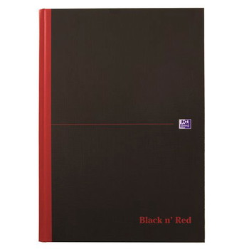 Oxford Black’n’Red notesbog A4 linjeret
