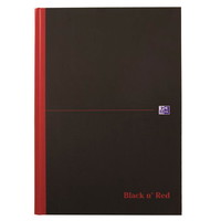 Oxford Black’n’Red notesbog A4 kvadreret