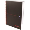 Oxford Black’n’Red spiralblok A4 linjeret