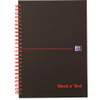 Oxford Black’n’Red spiralblok A5 linjeret