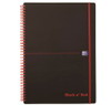 Oxford Black’n’Red spiralblok PP A4 kvadreret