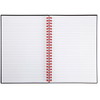 Oxford Black’n’Red spiralblok PP A5 linjeret