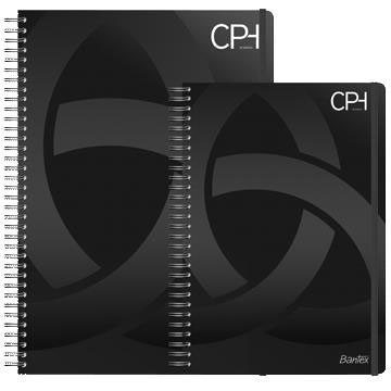 Bantex CPH A5+ notesbog linjeret sort