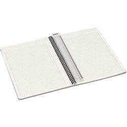 Leitz Office notesblok karton A4 linjeret grå