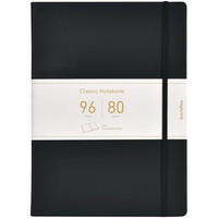 BNT PU Notebook A6 uden linjer i sort