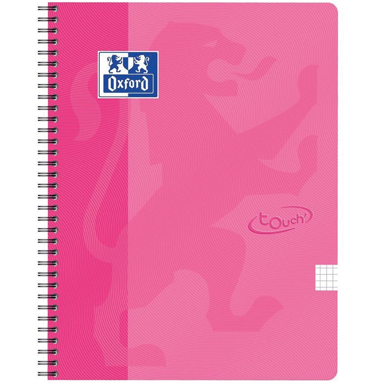Oxford Touch A4+ notesbog 140ark tern pink
