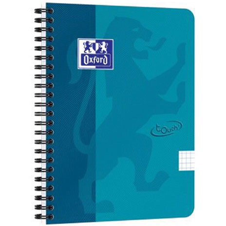 Oxford Touch A5+ notesbog 140ark tern blå