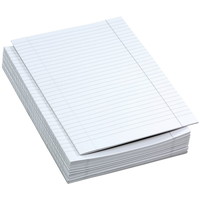 Bantex A4 eksamenspapir linjeret hvid