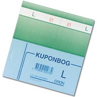 Kuponbog Grafisk Forlag 2273 70x130 mm Grøn
