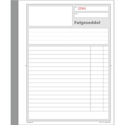 Mayland følgeseddel 148x200mm 