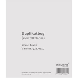 Mayland duplikatbog 126x148mm 