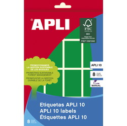 Apli etiketter 40x25mm grøn 128stk