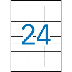 Apli multietiketter 33,8x70mm hvid