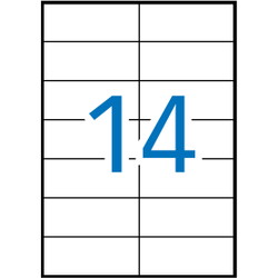 Apli multietiketter 105x42,4mm hvid
