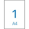 Apli multietiketter 210x297mm hvid