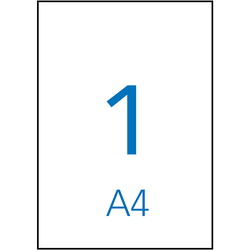 Apli multietiketter 210x297mm hvid