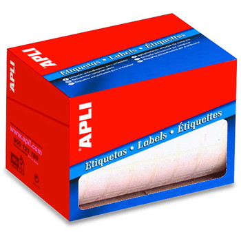 Apli etiket 67x34mm hvid 600stk