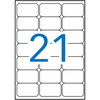 Apli multietiketter 63,5x38,1mm hvid