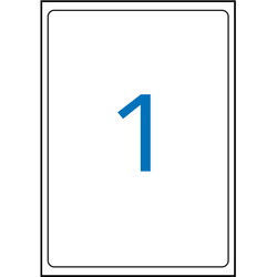 Apli multietiketter 199,6x289,1mm hvid