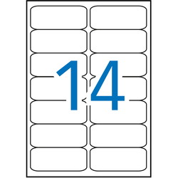 Apli multietiketter 99,1x38,1mm hvid