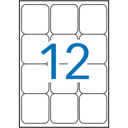 Apli multietiketter 63,5x72mm hvid
